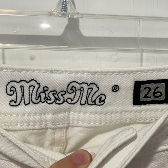 Miss Me White Mid-rise Ankle Skinny Denim Jeans - Picture 5 of 8